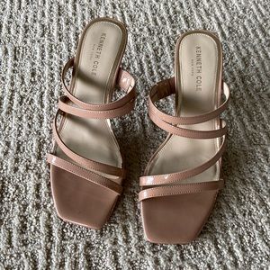 EUC nude strapped heels